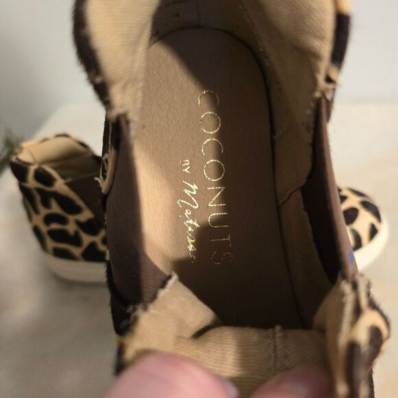 Coconuts Matisse Harlan Giraffe Print Calf hair leather High Top Sneaker Booties - Picture 10 of 12